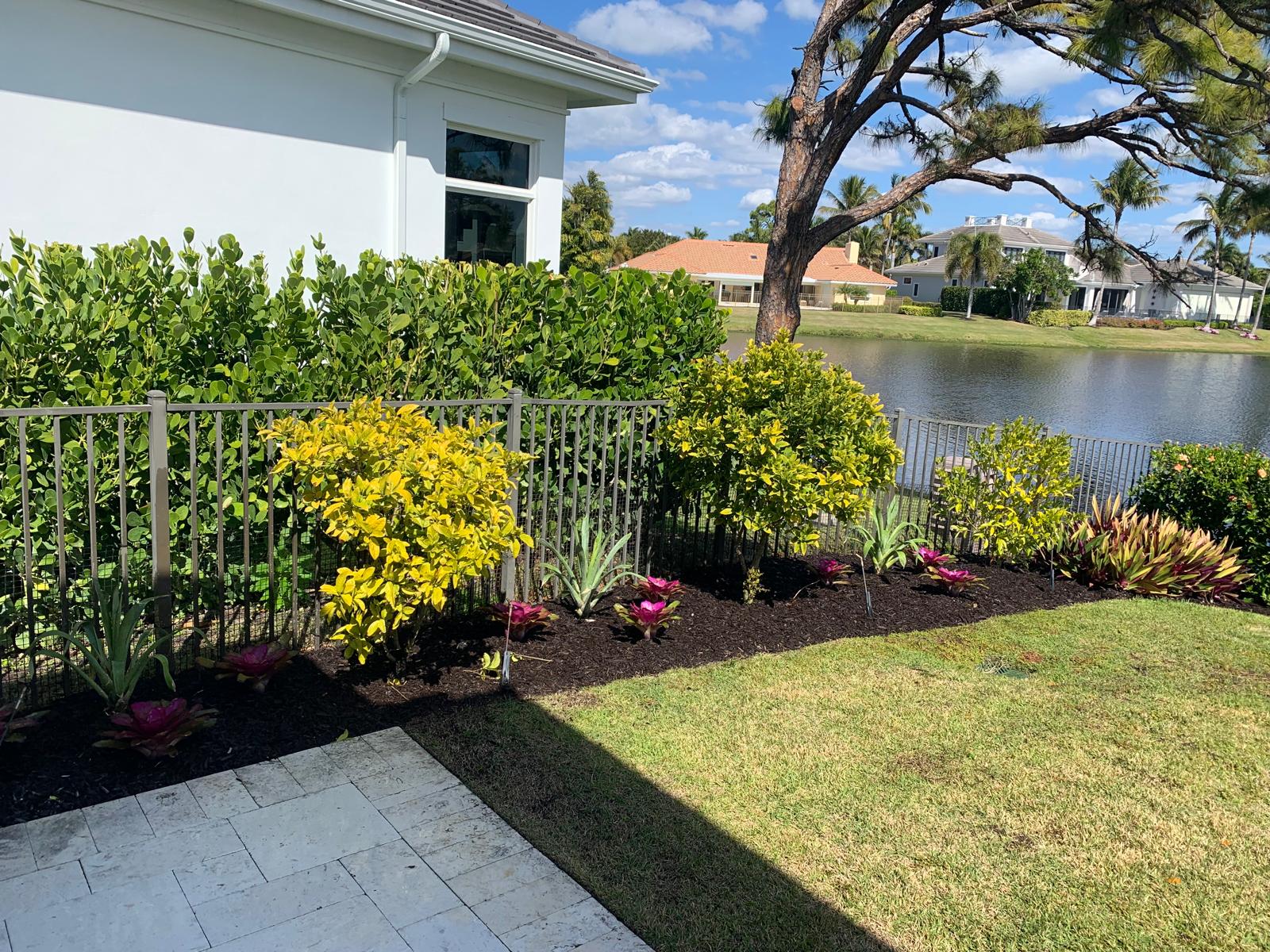 After mulch installation